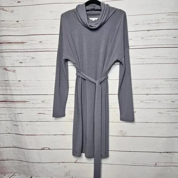 CAbi Cowl Neck Belted Dress Polyester Stretch Medium pullover luxury style soft - Picture 3 of 5
